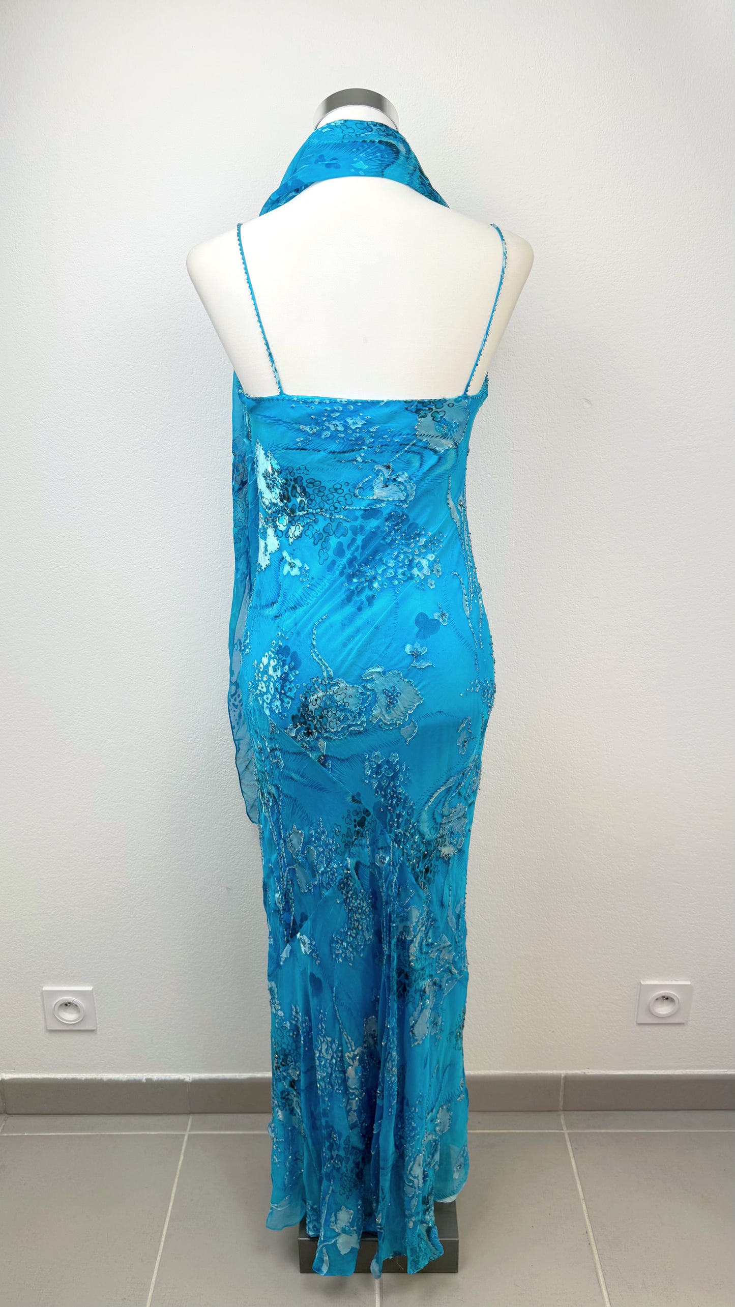 Nerissa Bluebell Silk Dress