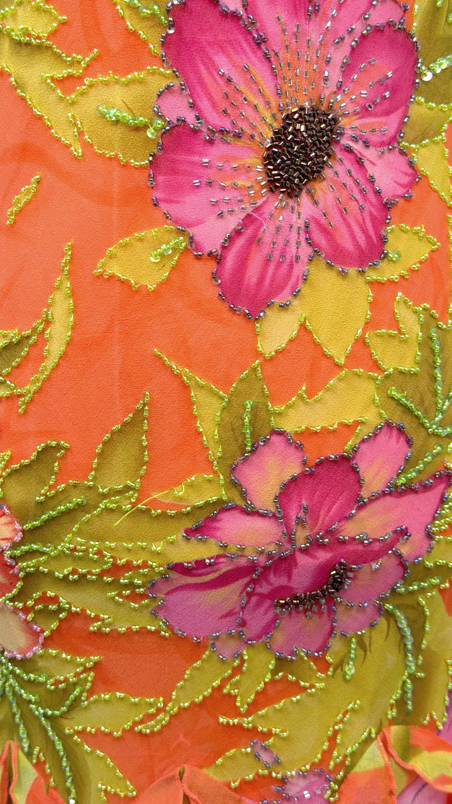 Silk Coral Blossom Couture