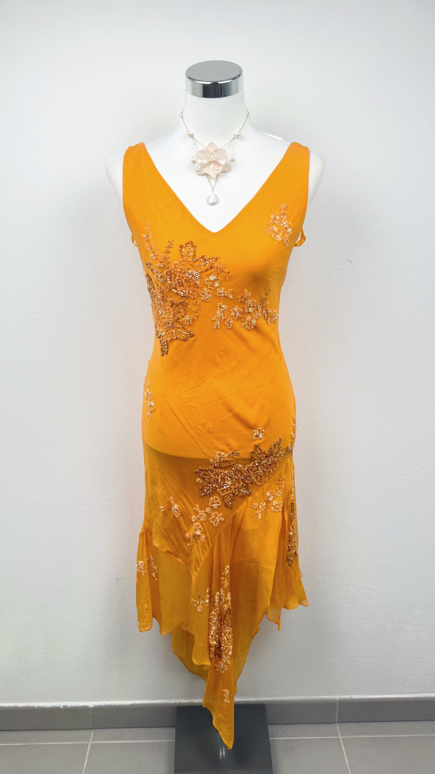 Golden Hour Silk Dress