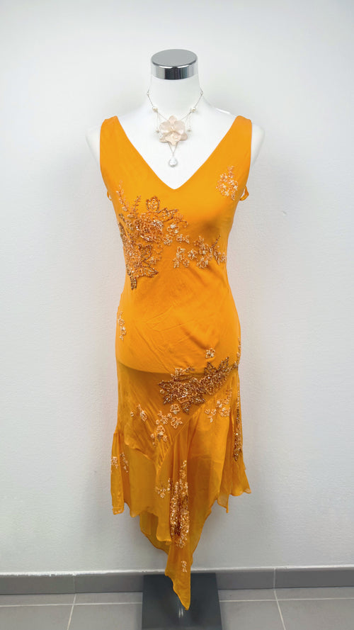 Golden Hour Silk Dress
