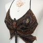 The Midnight Monarch Silk Butterfly Top