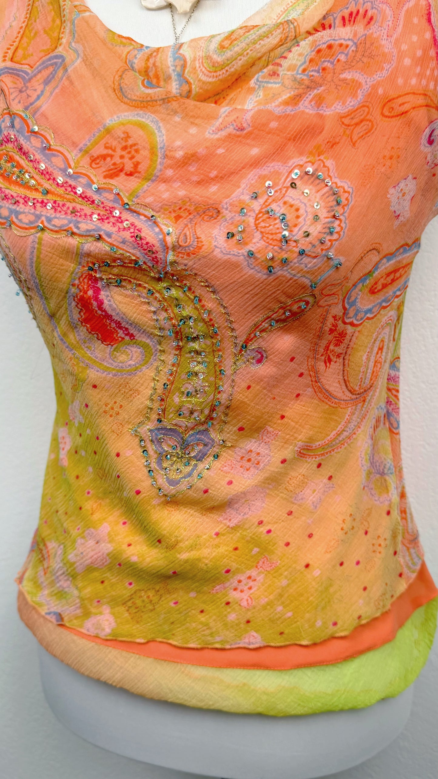 Derhy Sunset Paisley Top
