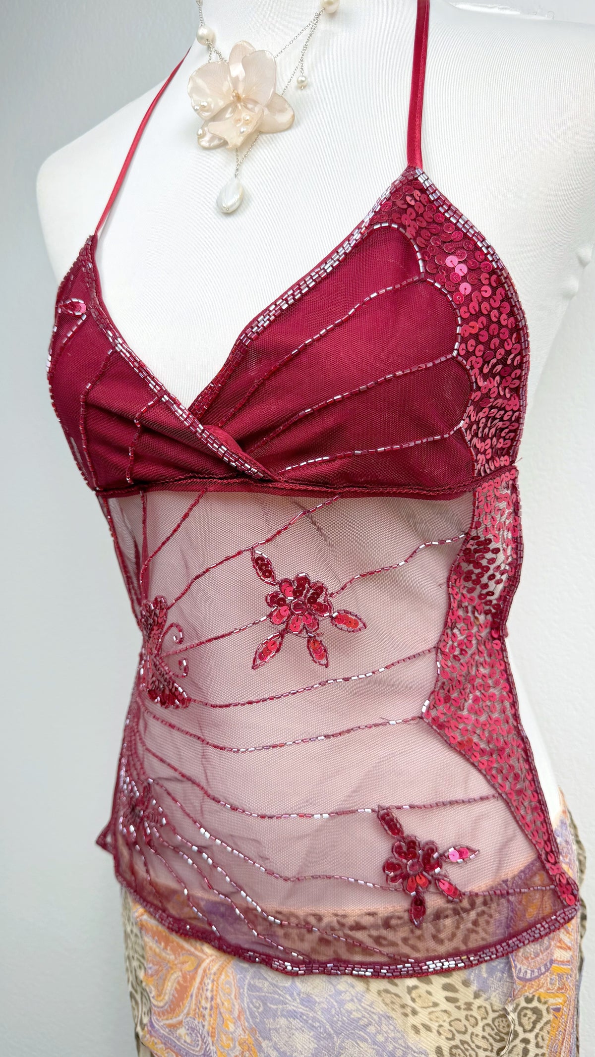The Burgundy Butterfly Fairy Top