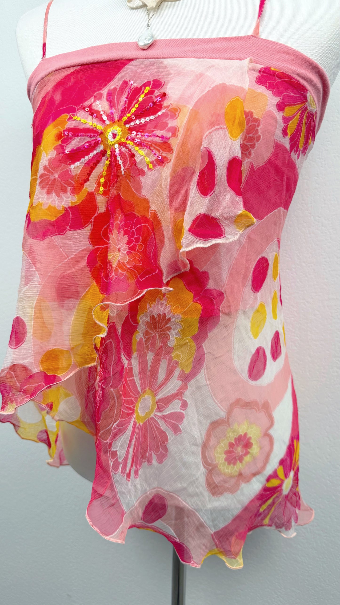 Derhy Pink Petal Garden Top
