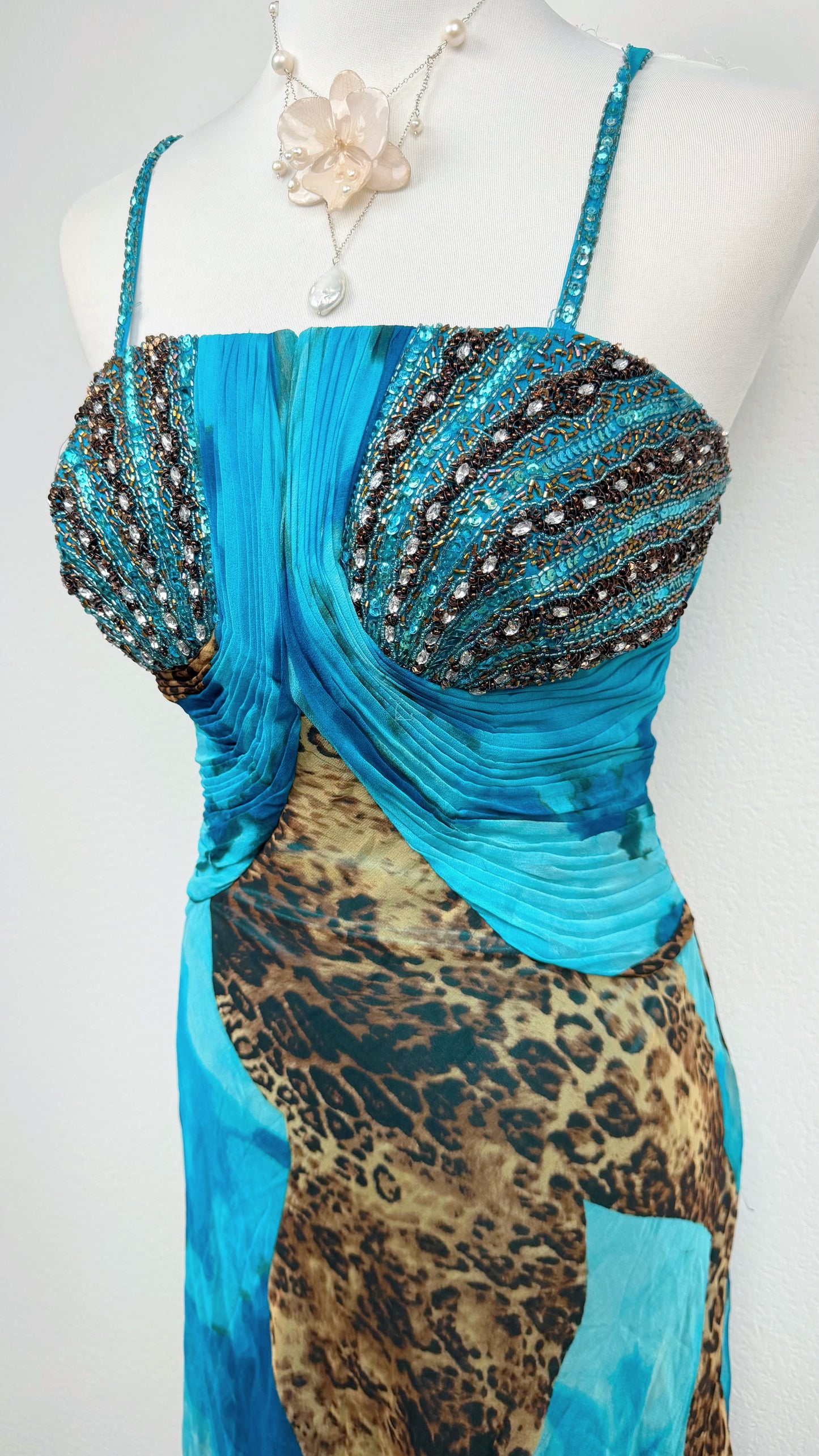 Nerissa Wild Ocean Silk Dress