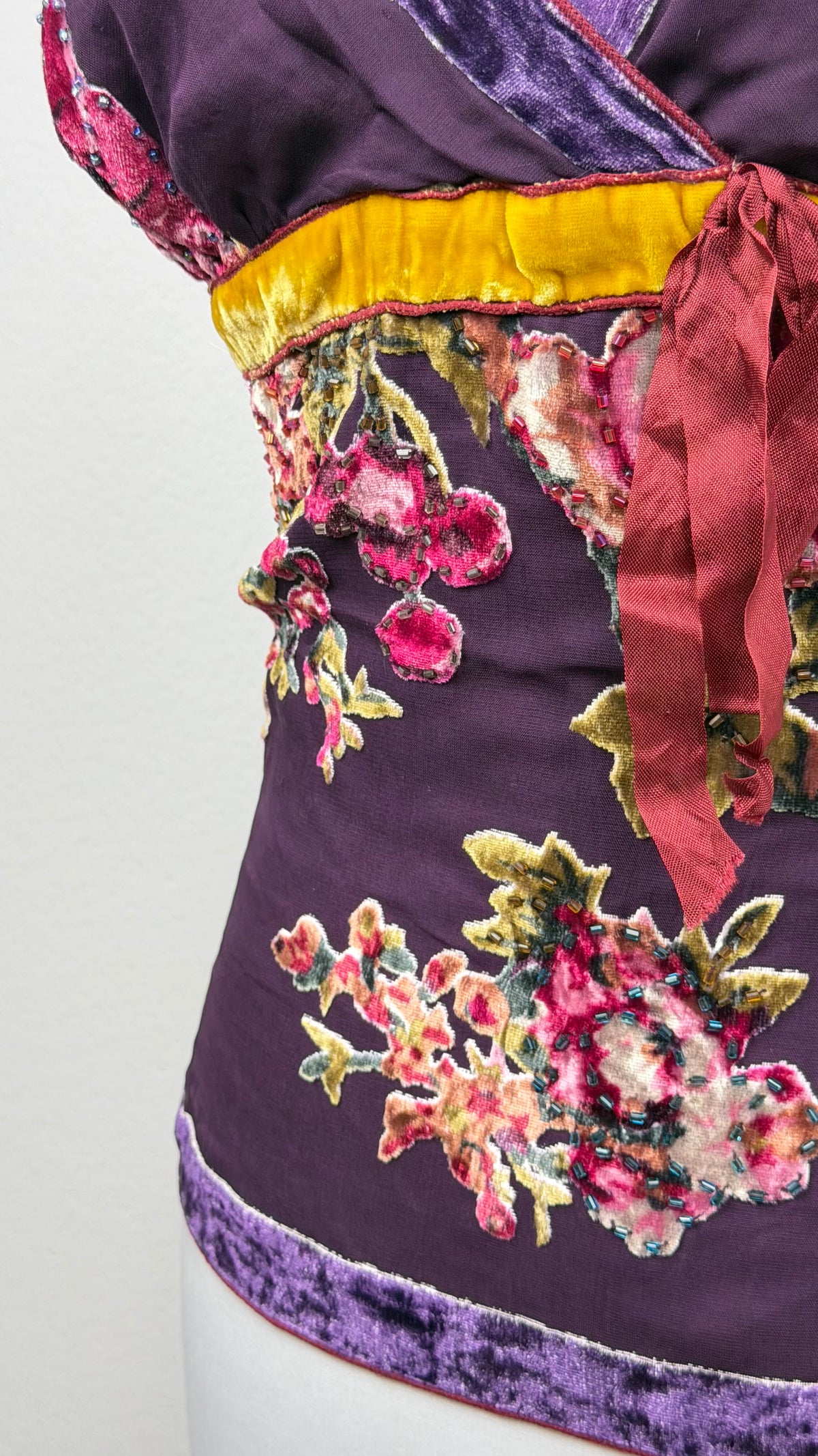 The Midnight Plum Derhy Velvet Fairy Top