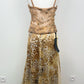 Golden Wildcat Hand-Beaded Two-Piece Set