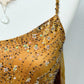 Aurelia Silk Gilded Orchid Gown