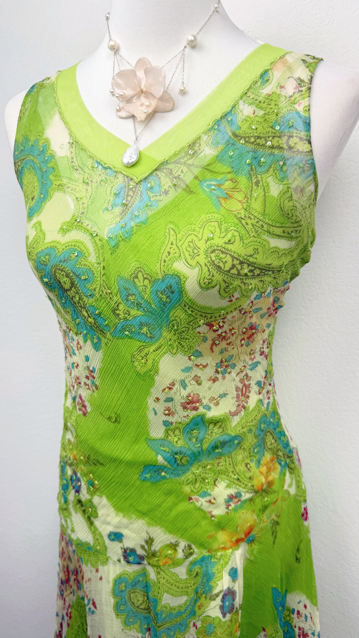 The Derhy Lime Enchantment Dress