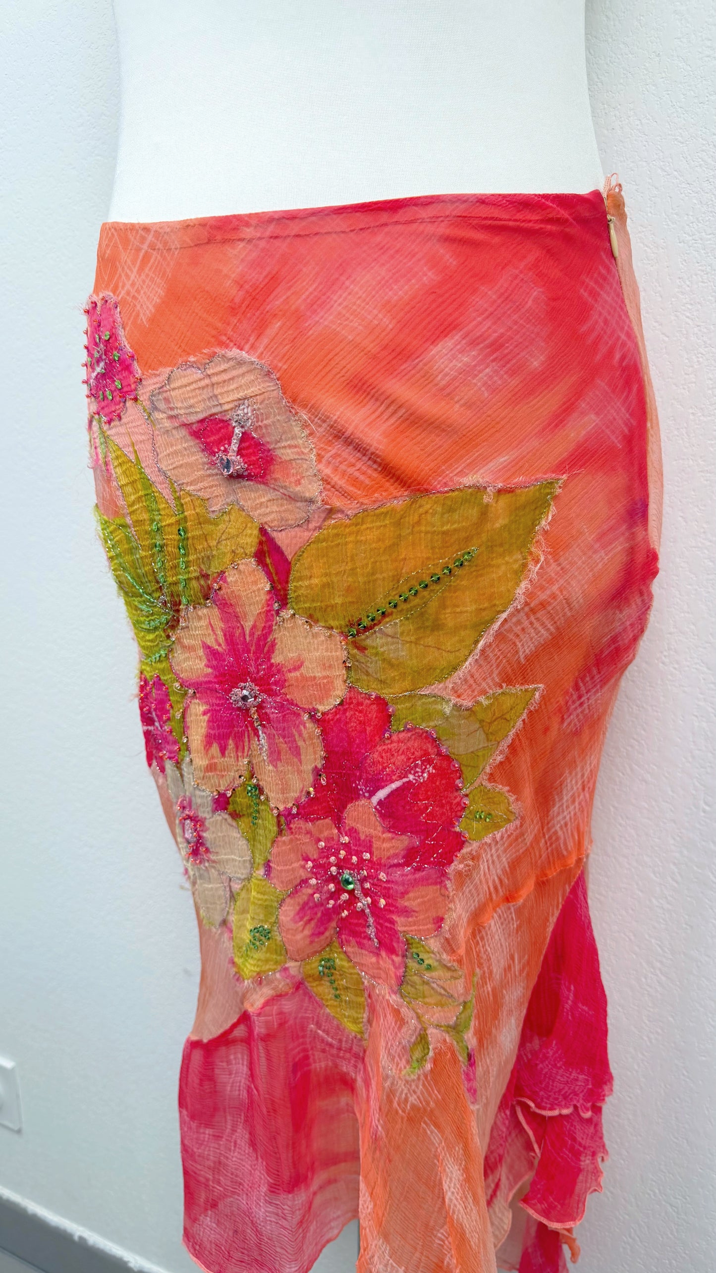 Renée Derhy Fire Lily Skirt