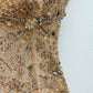 Golden Wildcat Hand-Beaded Two-Piece Set