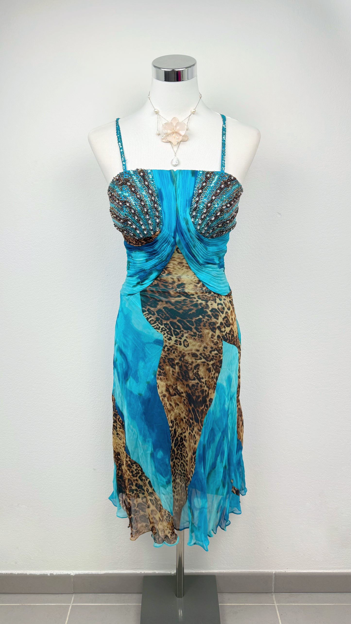 Nerissa Wild Ocean Silk Dress