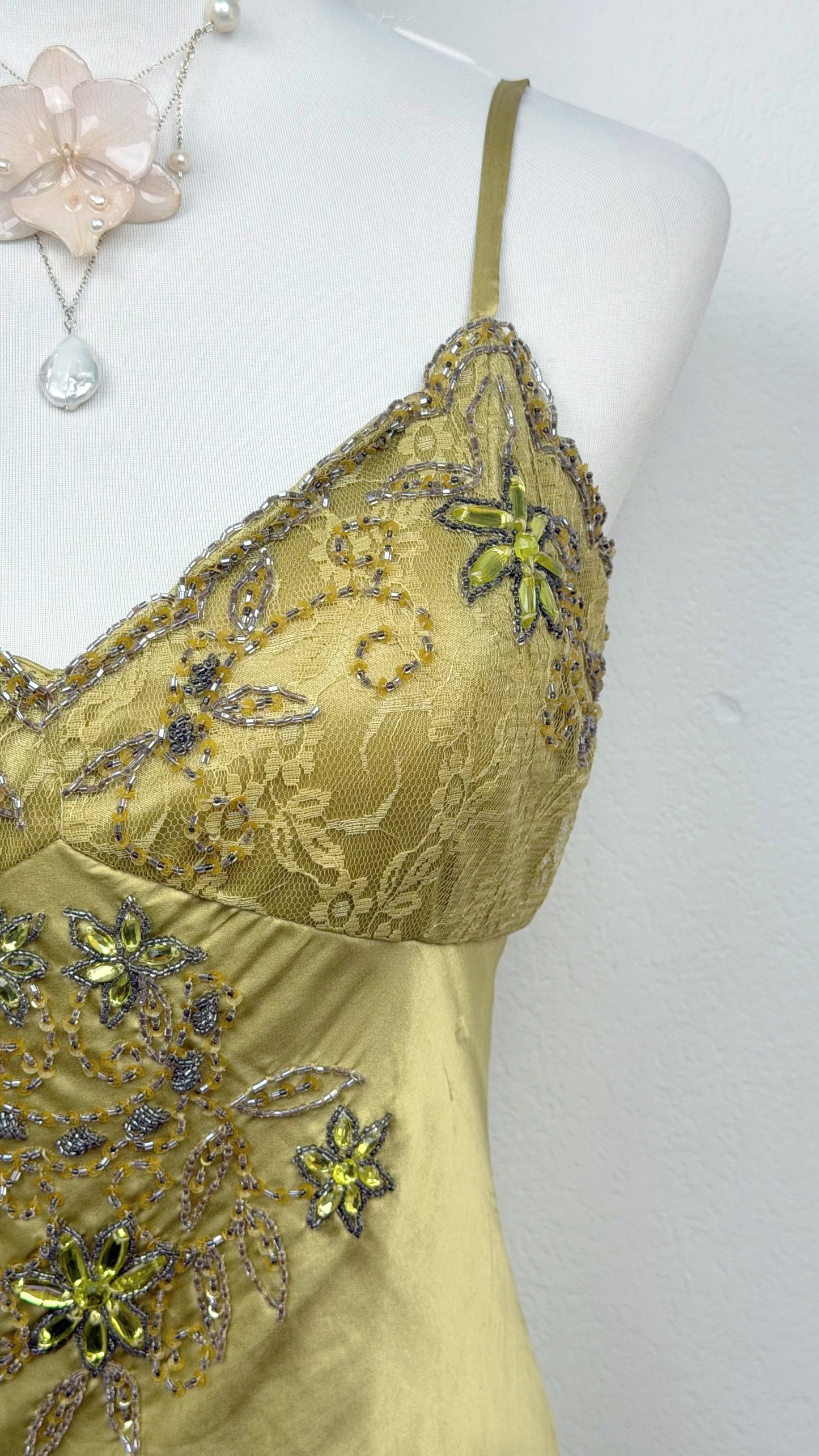 Silk Golden Enchantment Dress