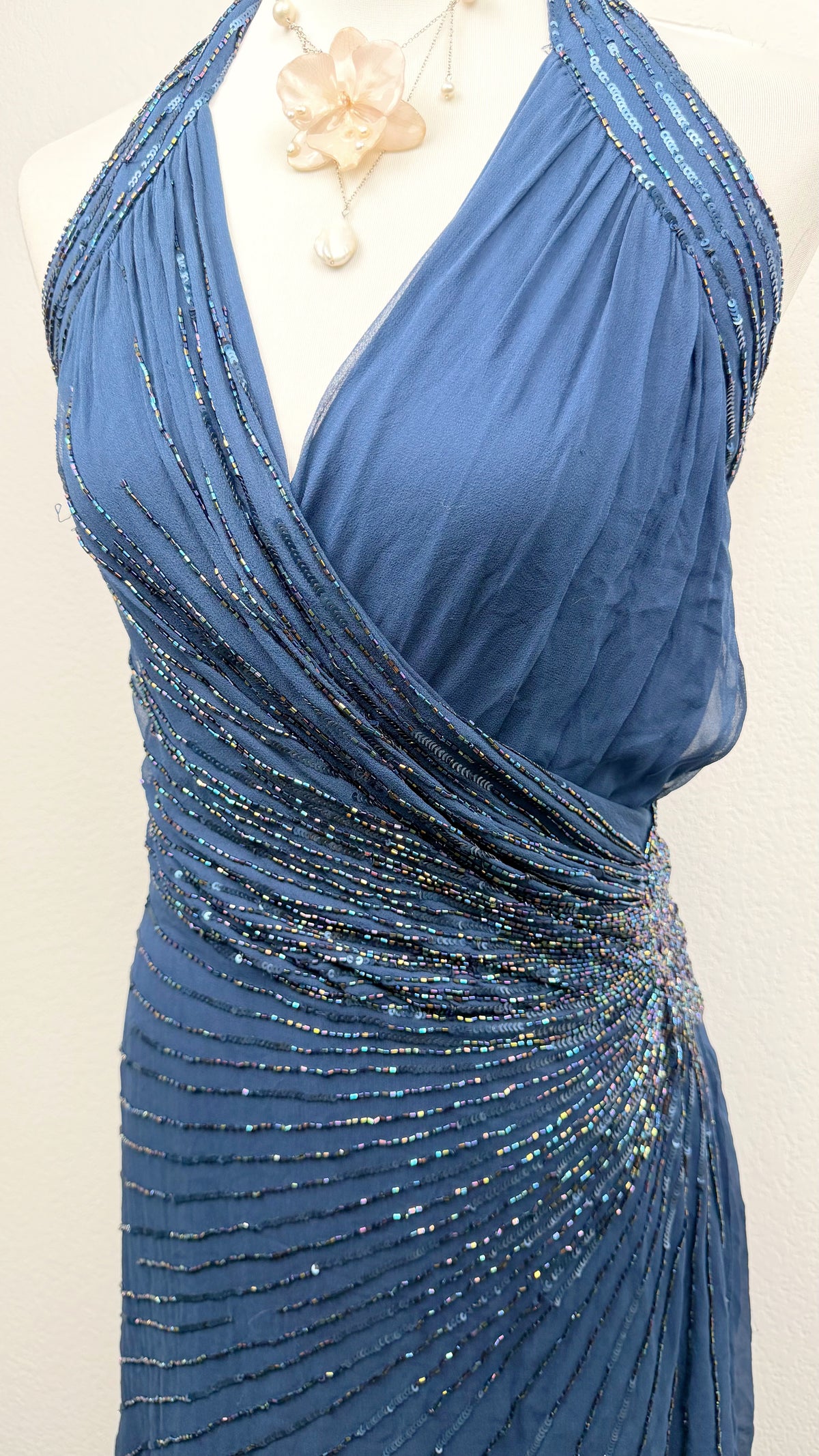 The Midnight Starlight Silk Dress