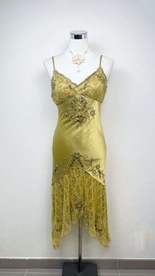 Silk Golden Enchantment Dress