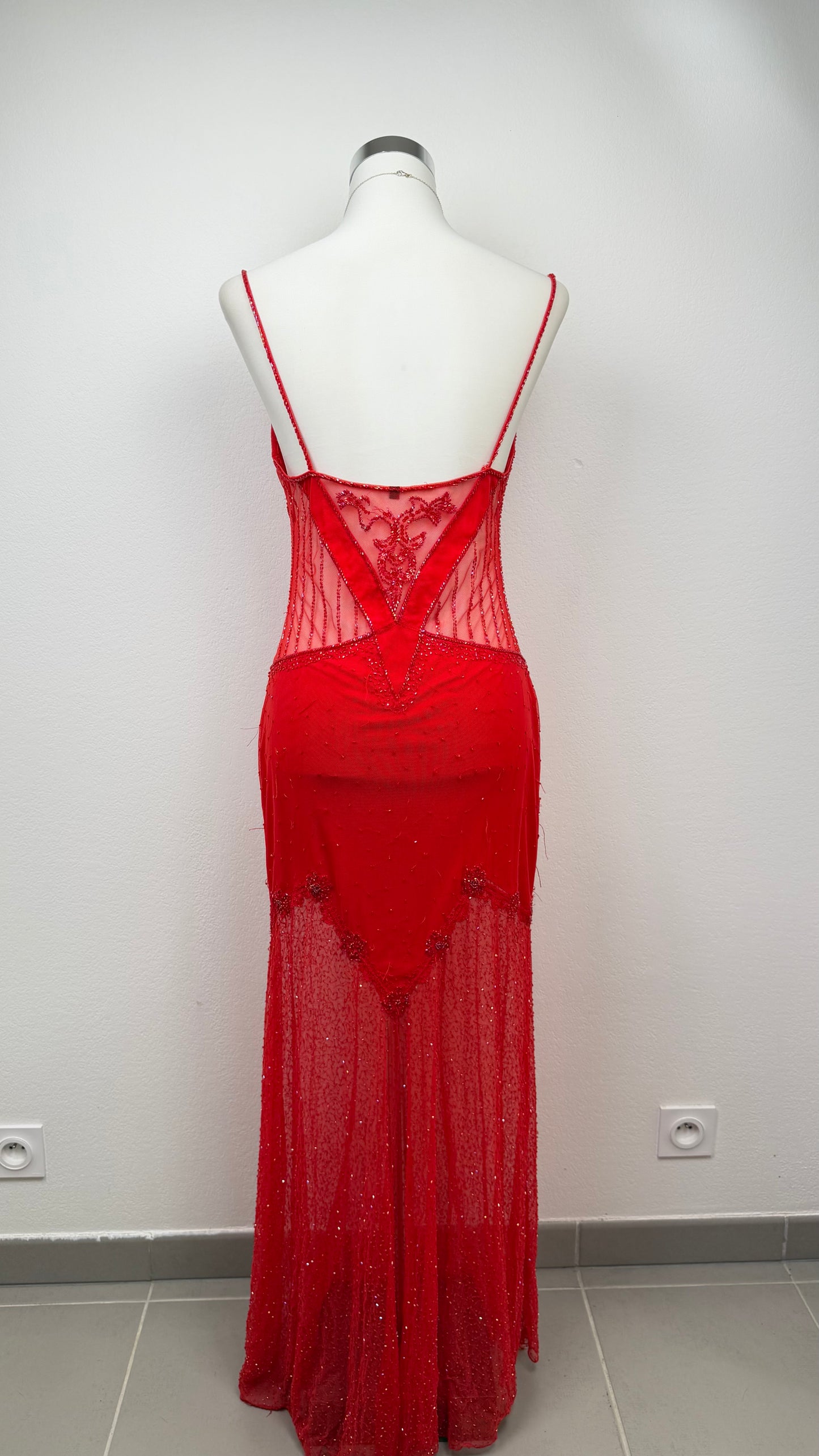 Scarlet Siren Beaded Gown