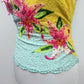 Blumarine SS02 Tropical Lily Beaded Top