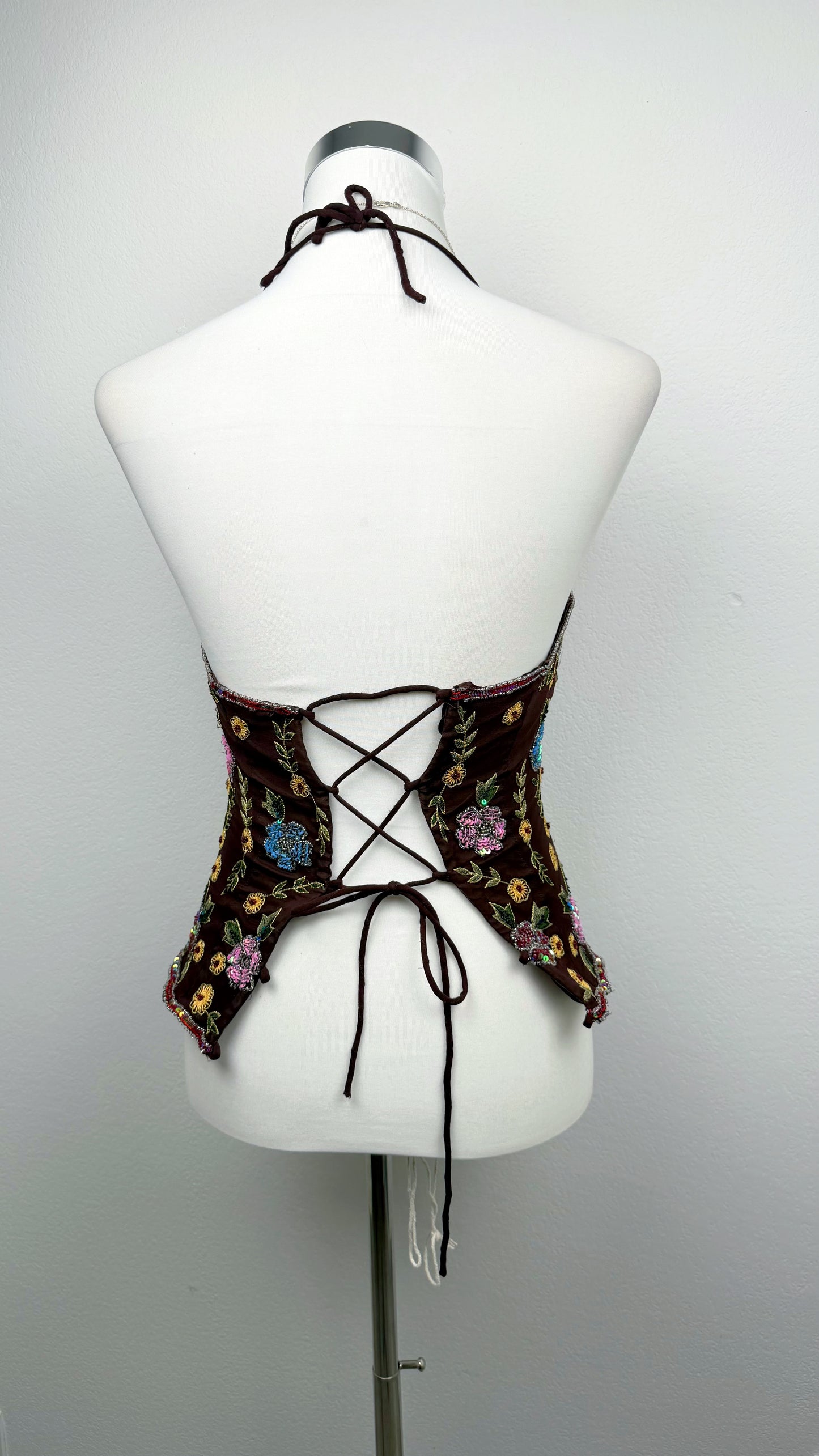 Aftershock Enchanted Garden Silk Corset