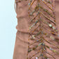 The Mocha Butterfly Beaded Top