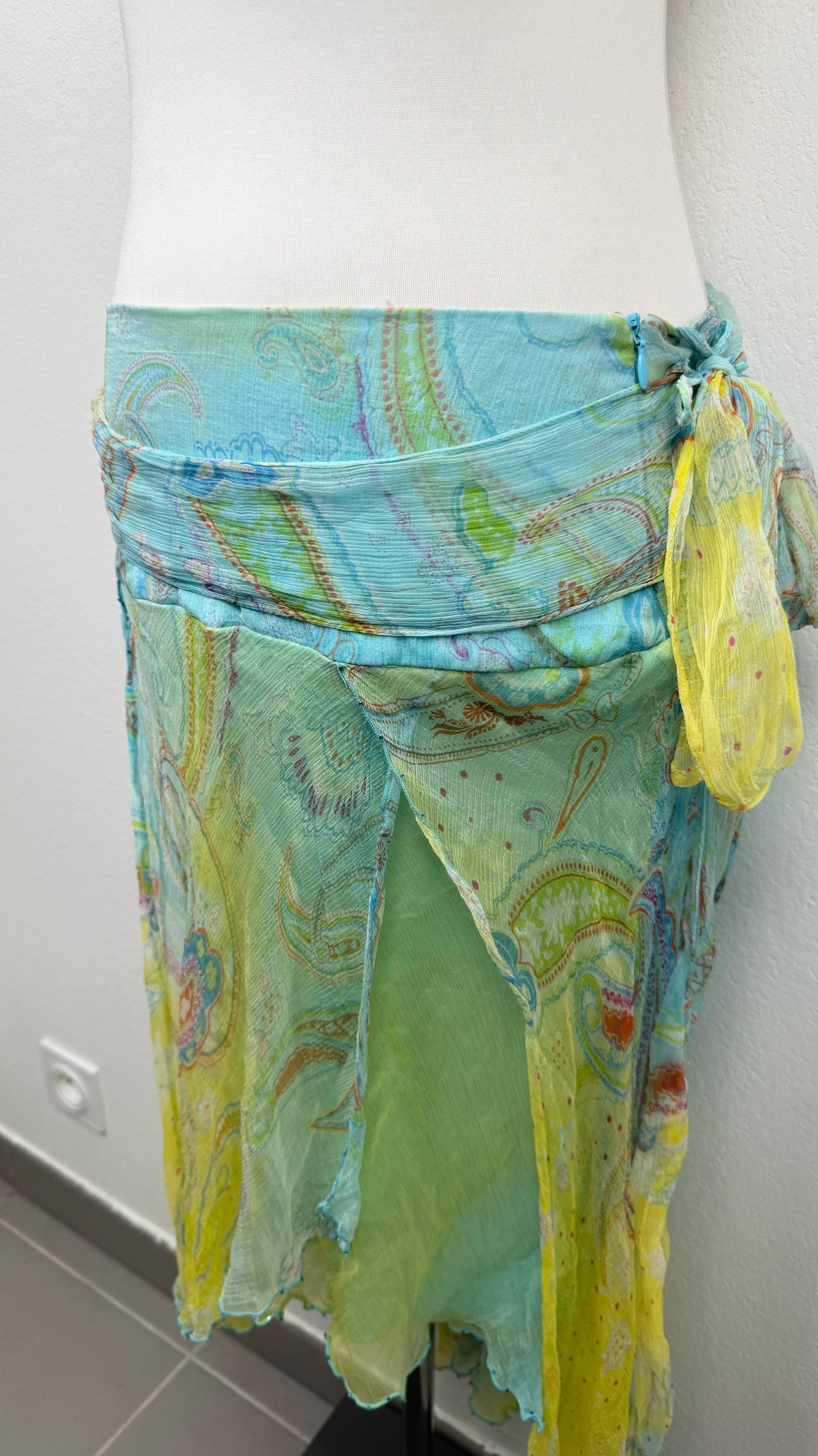 Derhy Mermaid Fairy Paisley Skirt