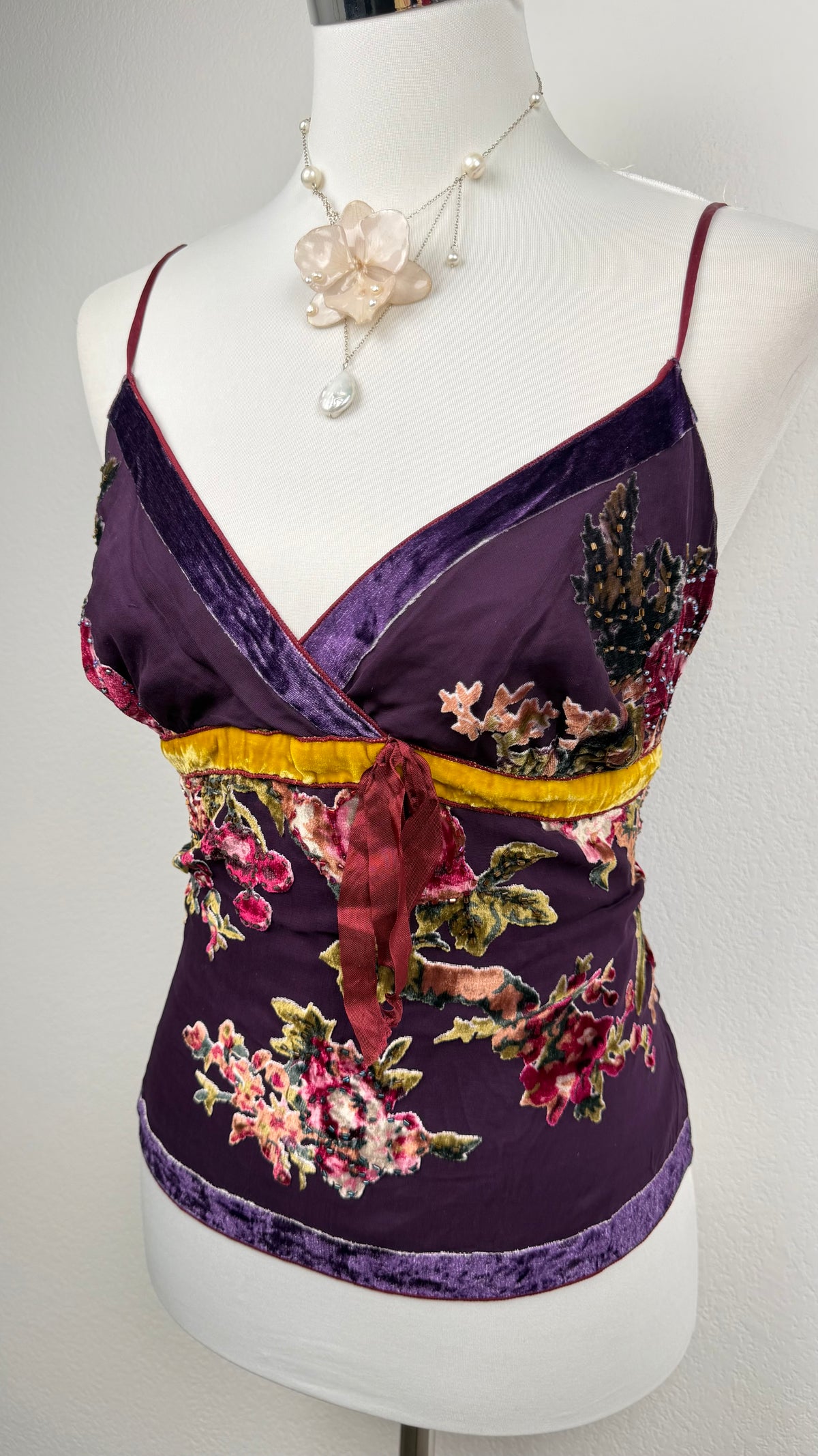 The Midnight Plum Derhy Velvet Fairy Top
