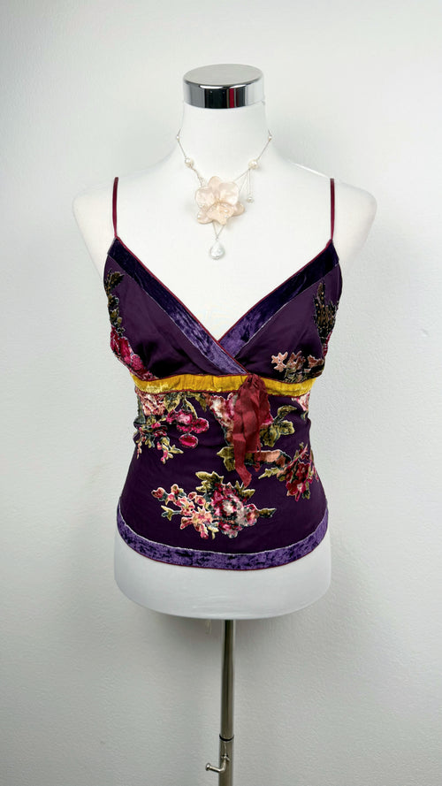 The Midnight Plum Derhy Velvet Fairy Top