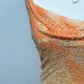Peach Stardust Silk Gown