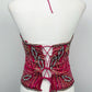 Aftershock Fuchsia Phoenix Beaded Corset