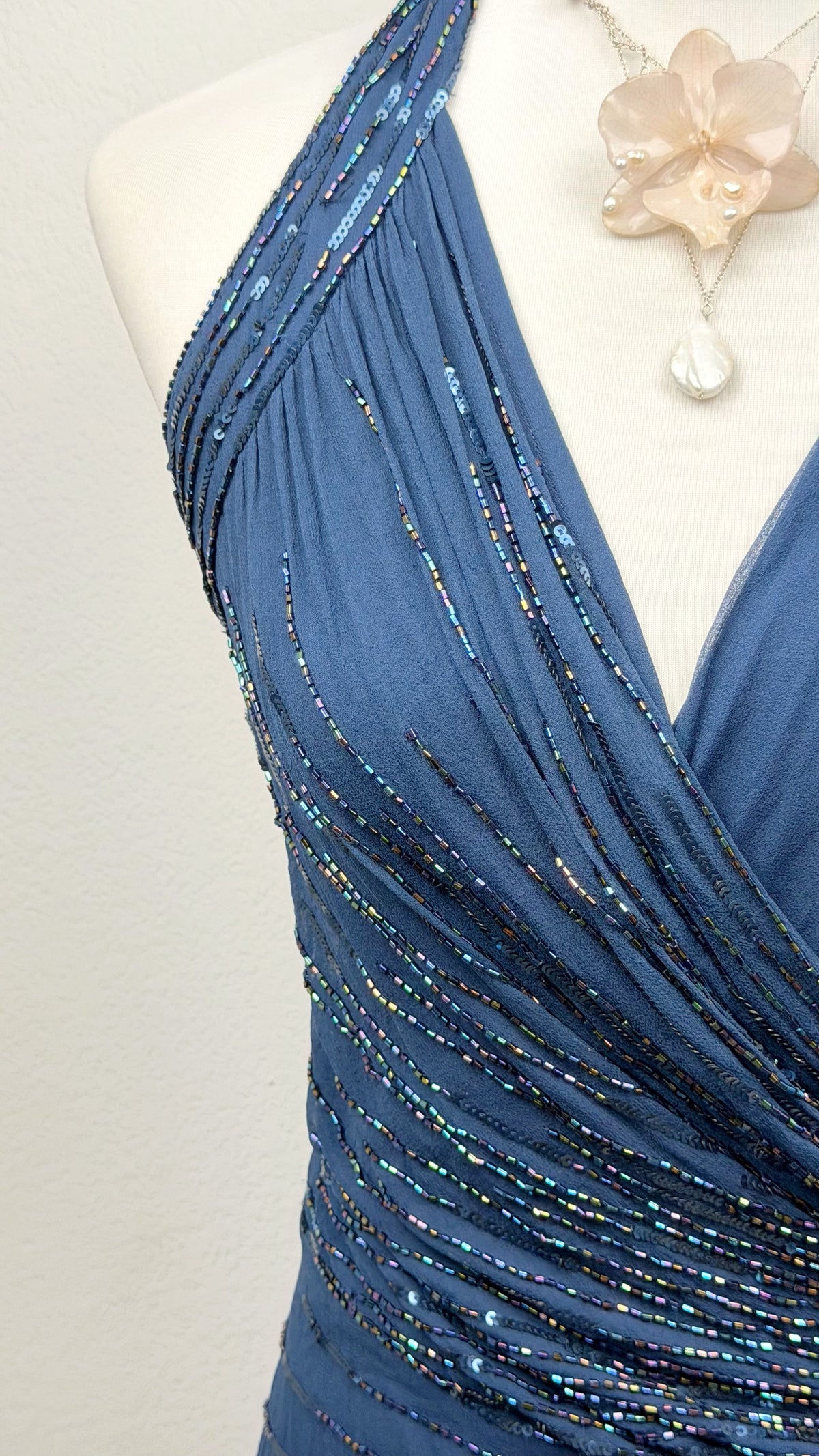 The Midnight Starlight Silk Dress