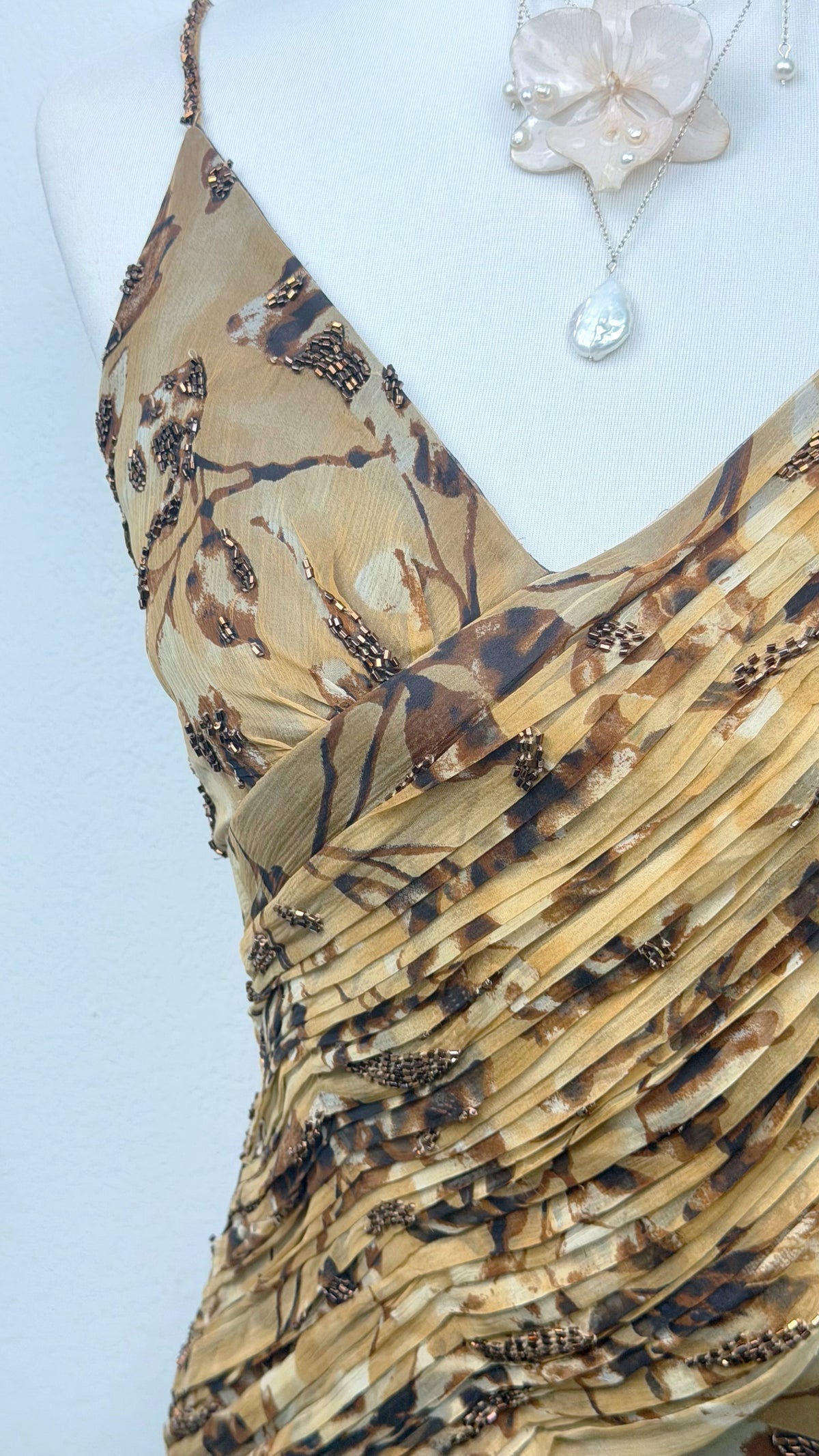 The Gilded Woodland Silk Dress