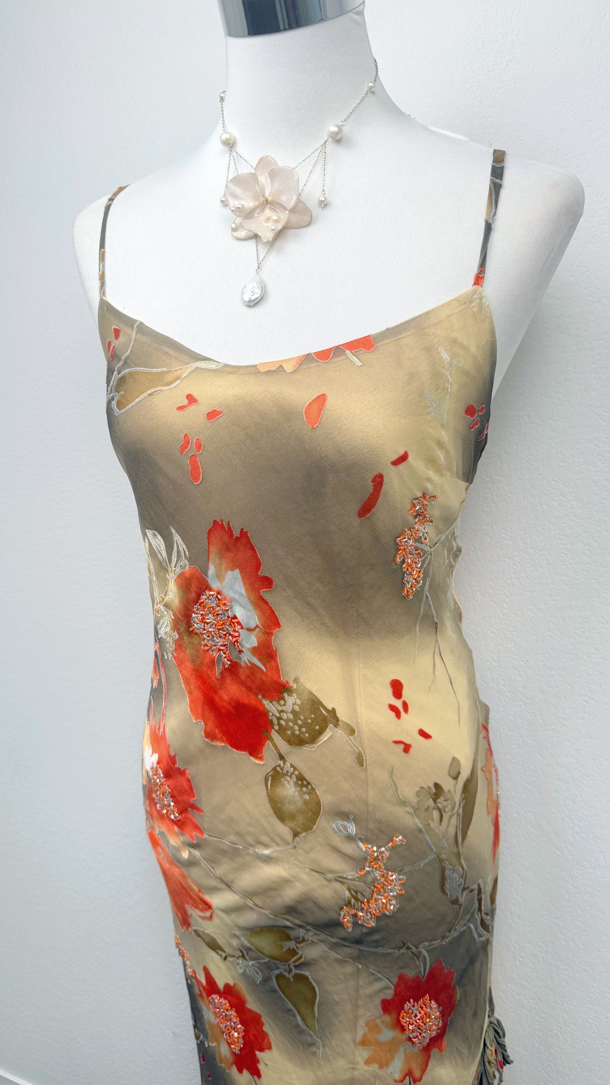 The Ember Garden Silk Dress