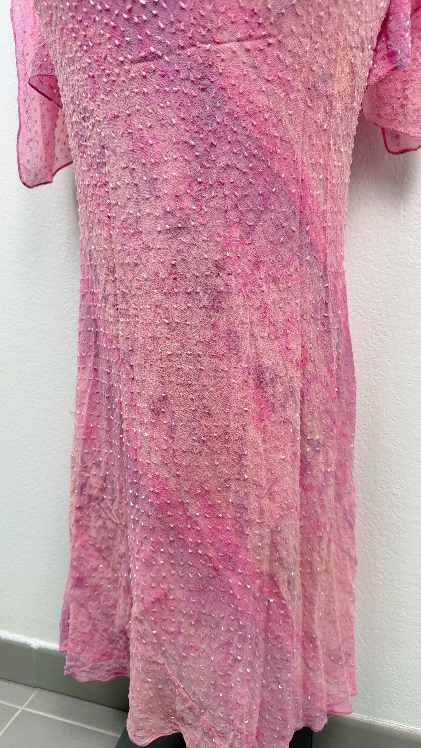 Silk Pink Stardust Gown