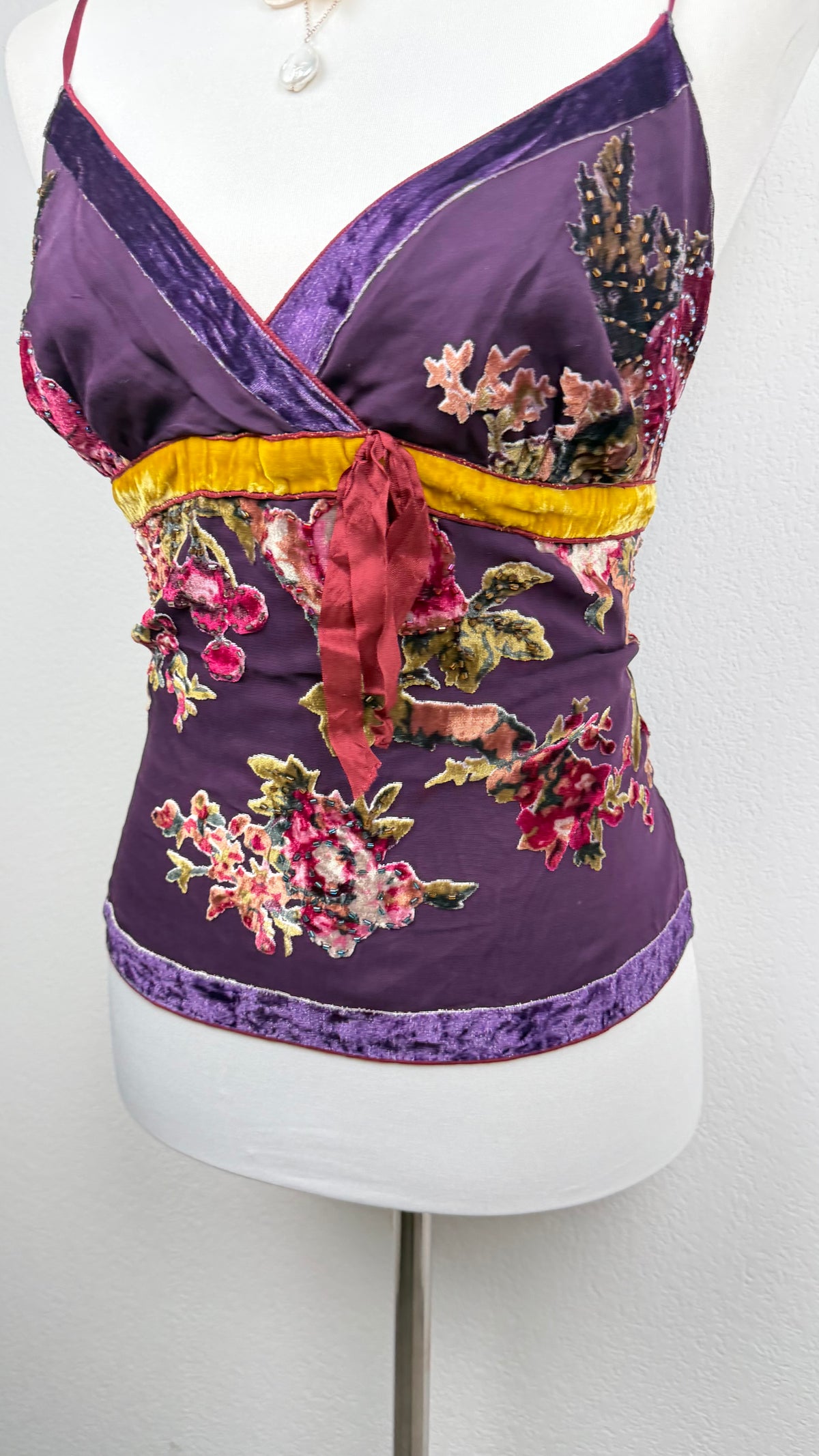 The Midnight Plum Derhy Velvet Fairy Top