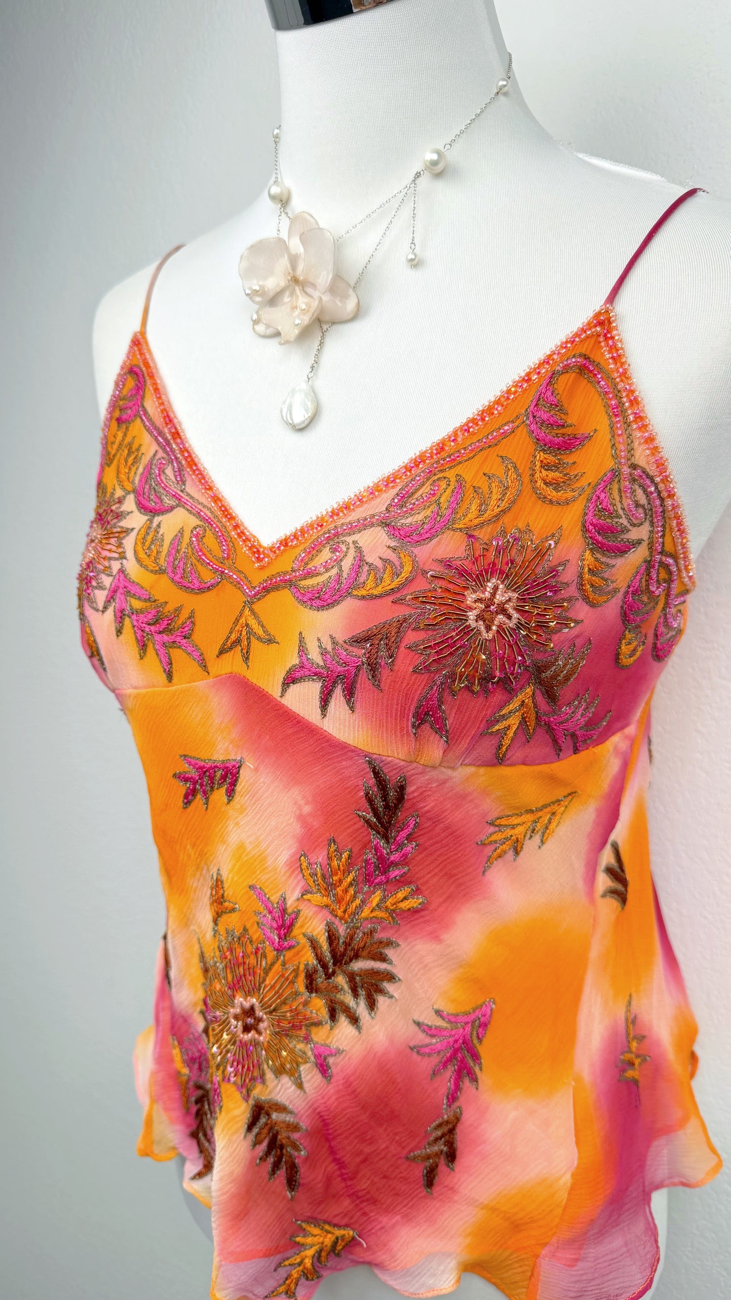 Aftershock Sunset Garden Silk Top