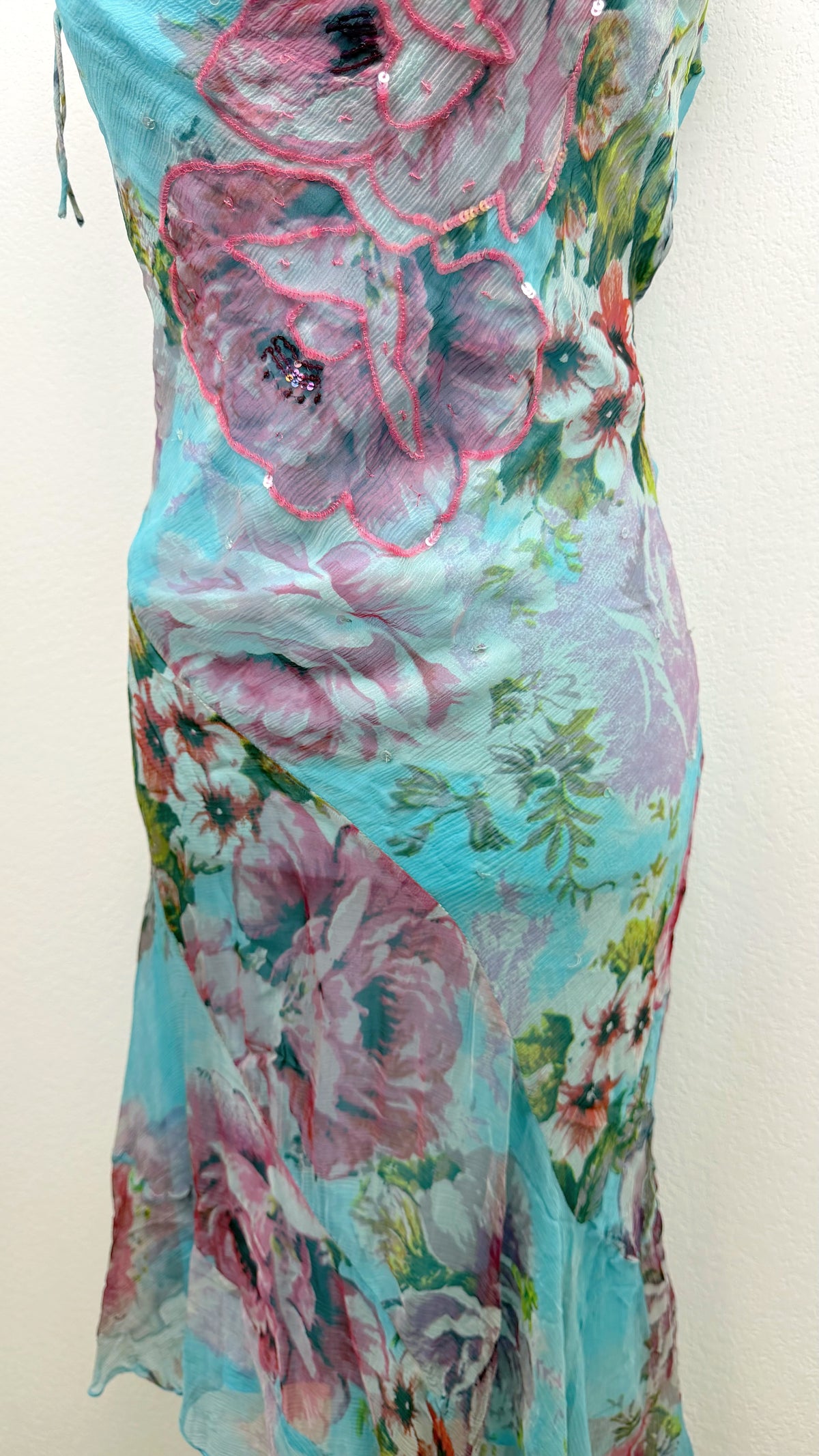 Rare Derhy Bluebell Romance Dress & Cardigan Set