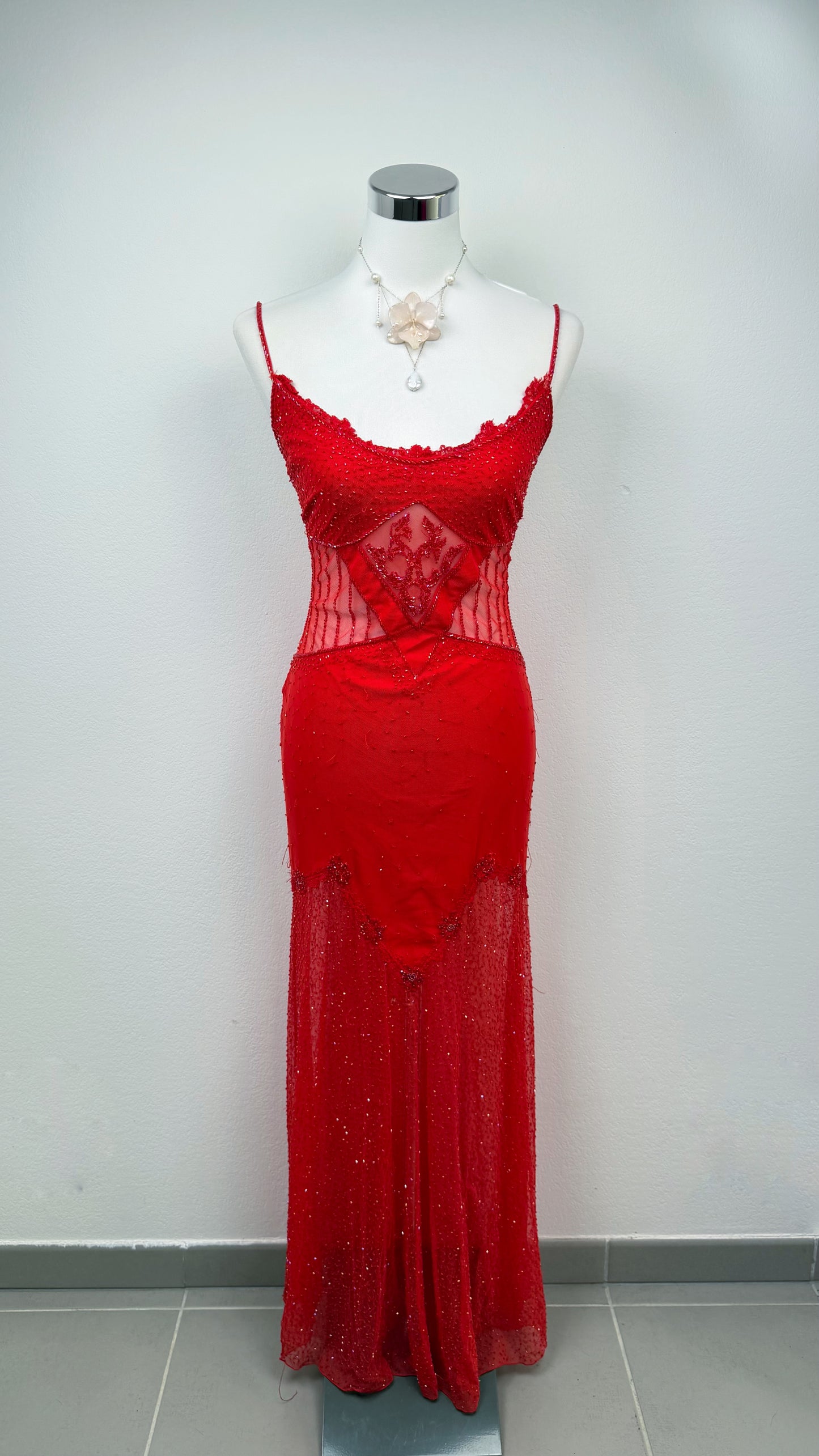 Scarlet Siren Beaded Gown