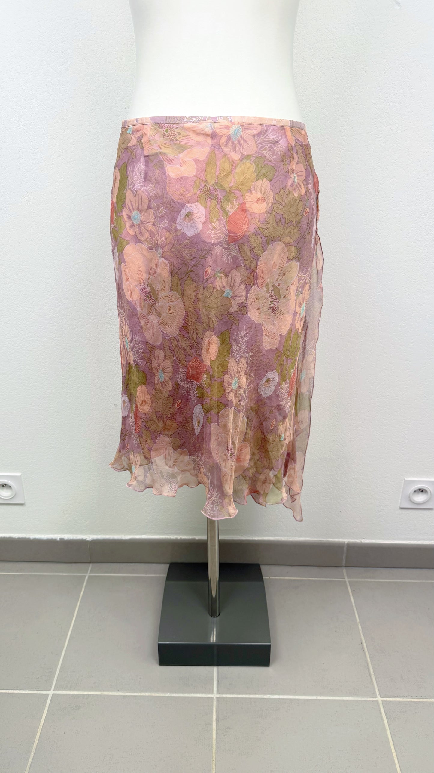 Derhy Enchanted Garden Silk Skirt
