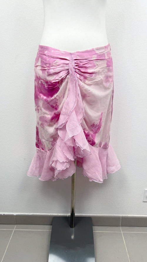 The Pink Ophelia Italian Silk Skirt