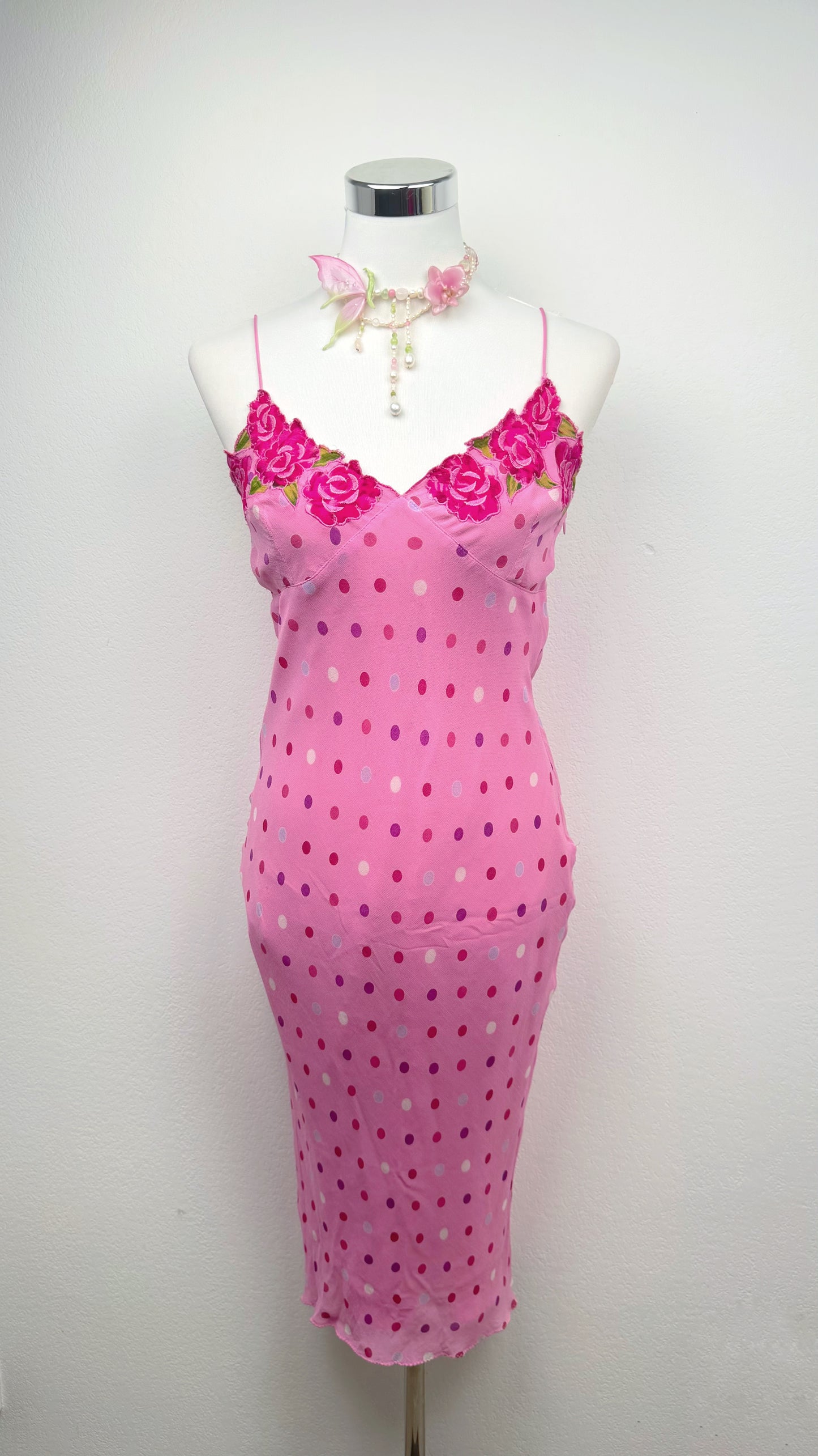 Derhy Pink Polka Rose