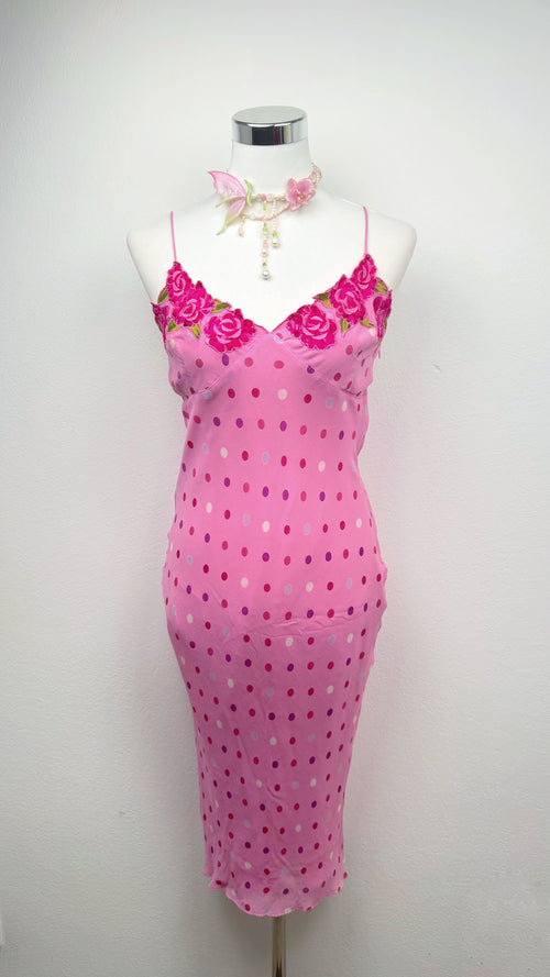 Derhy Pink Polka Rose