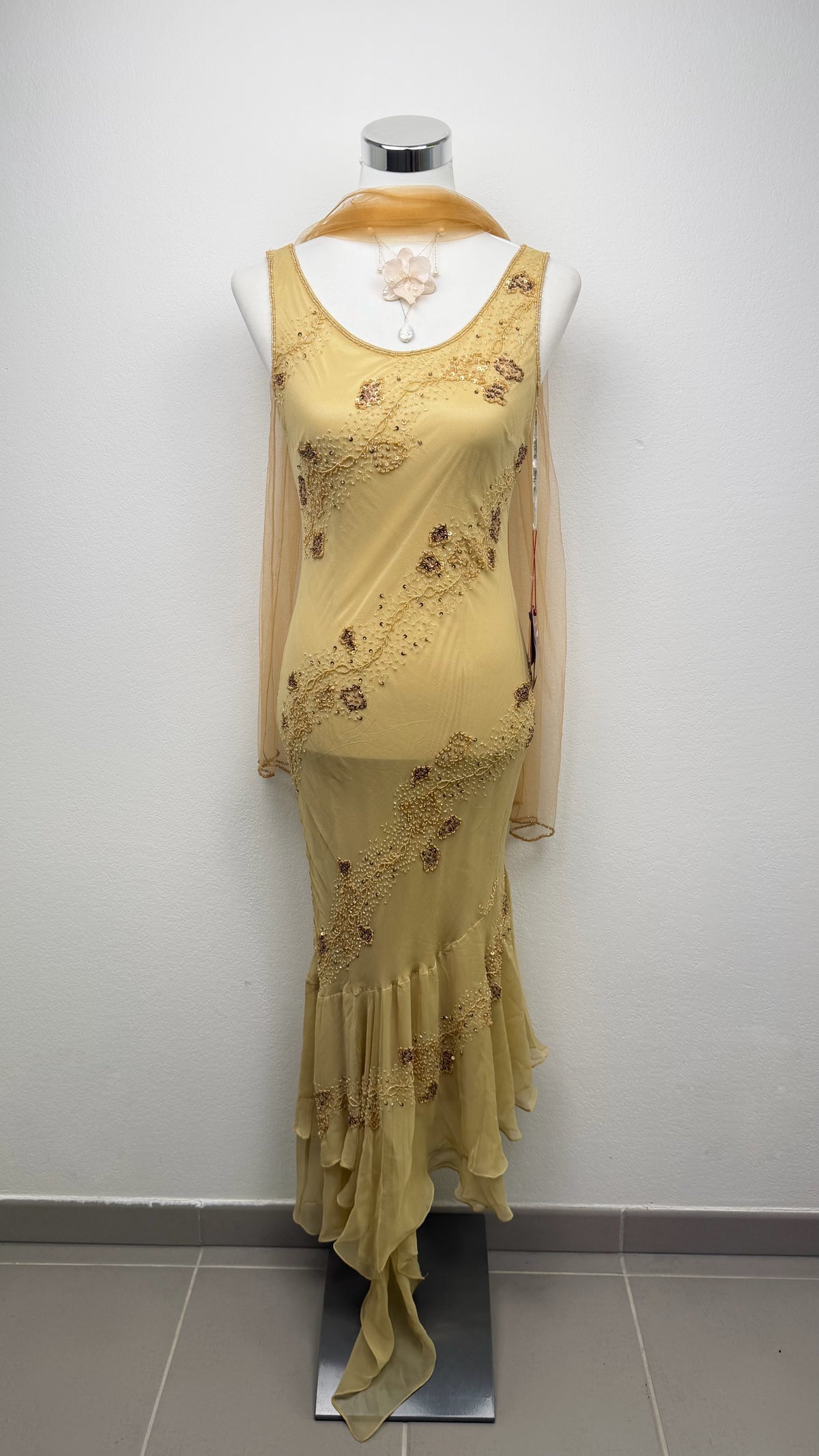 The Golden Fae Silk Dress