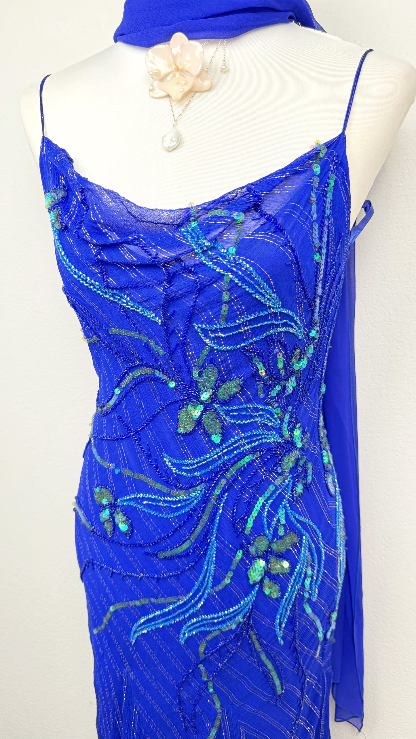 Nyxwing Cobalt Butterfly Silk
