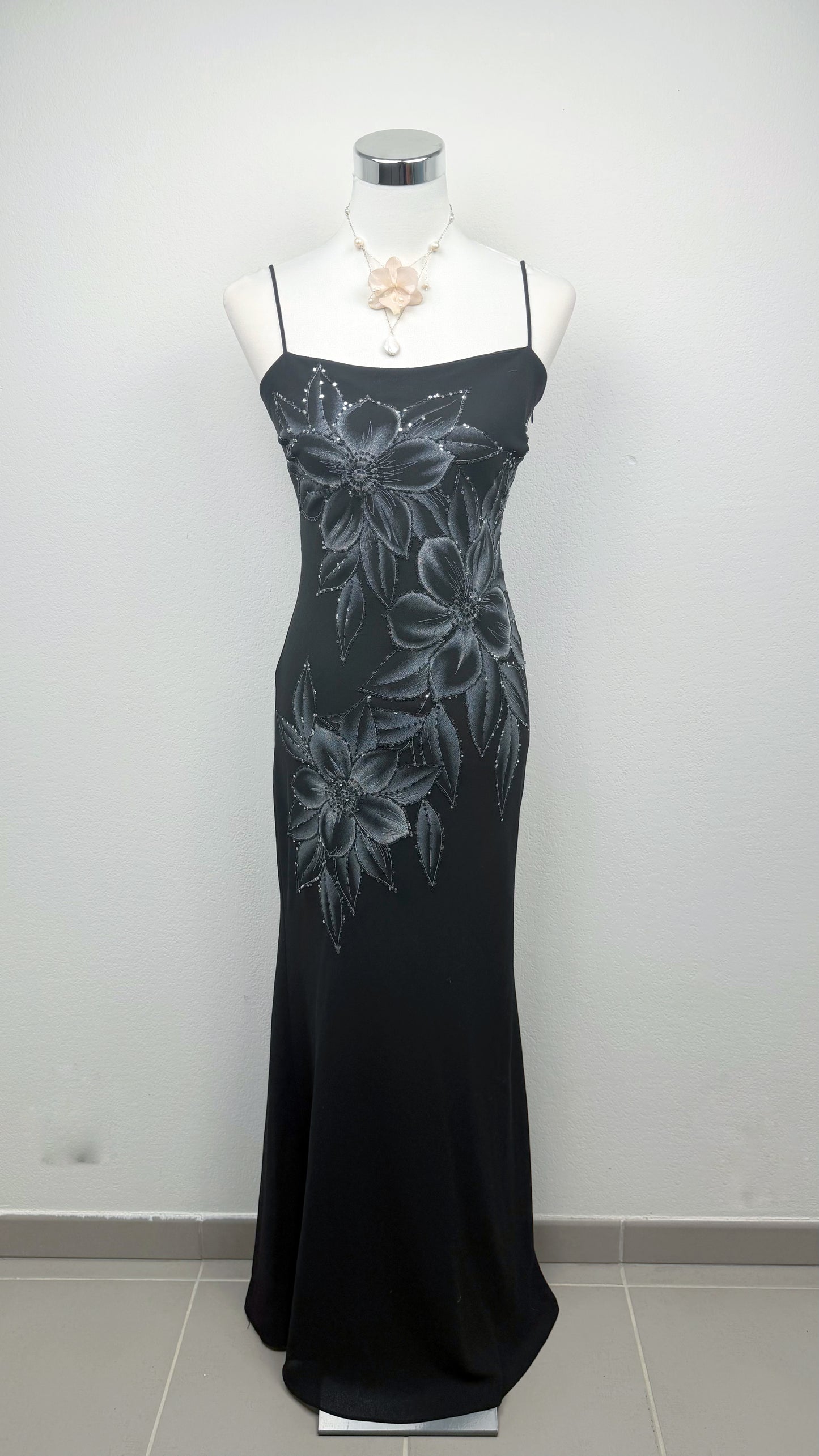 Midnight Blossom Gown