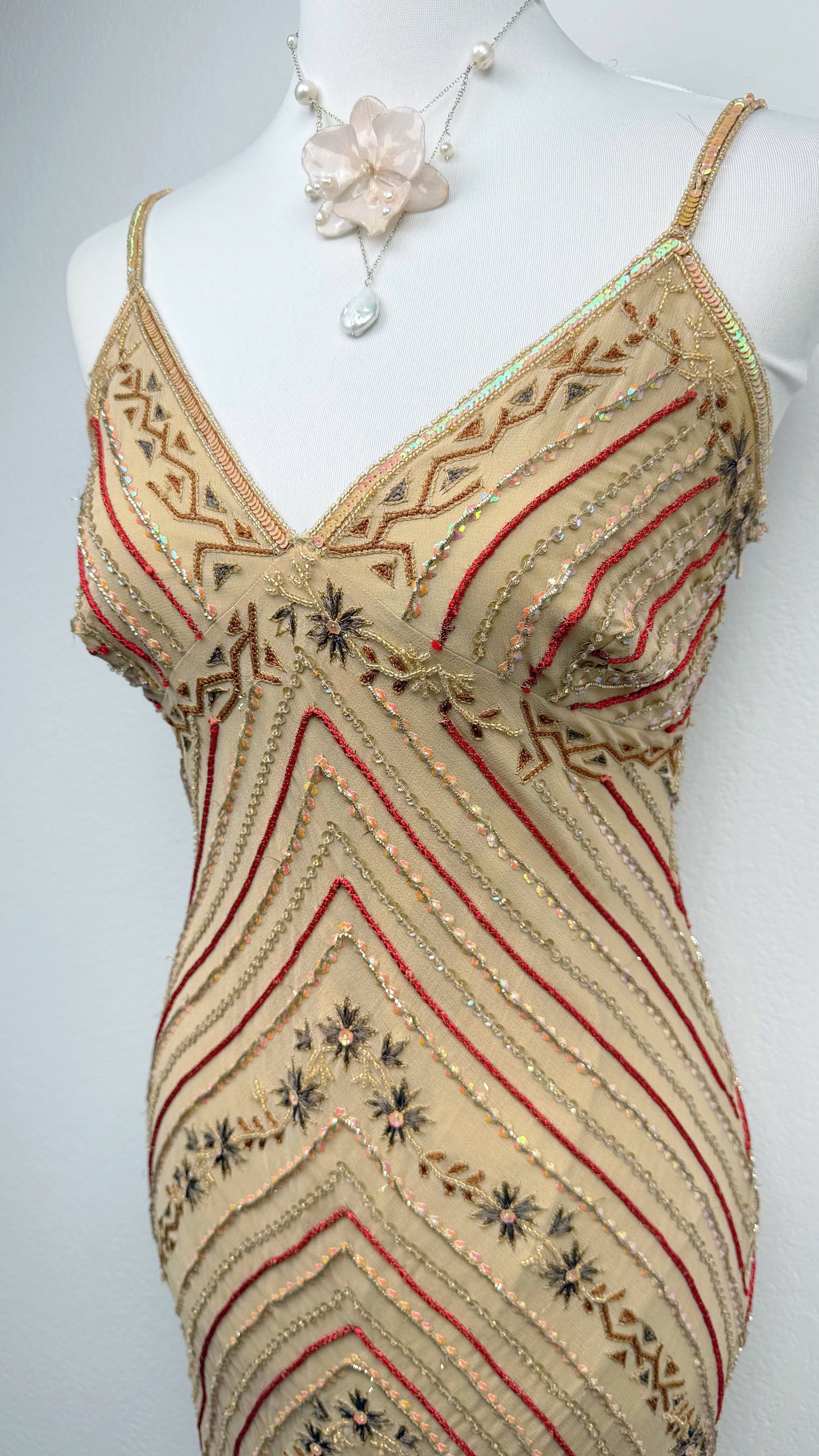Aftershock Golden Gatsby Dress