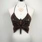 The Midnight Monarch Silk Butterfly Top