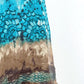 Aquamarine Serpent Silk Dress