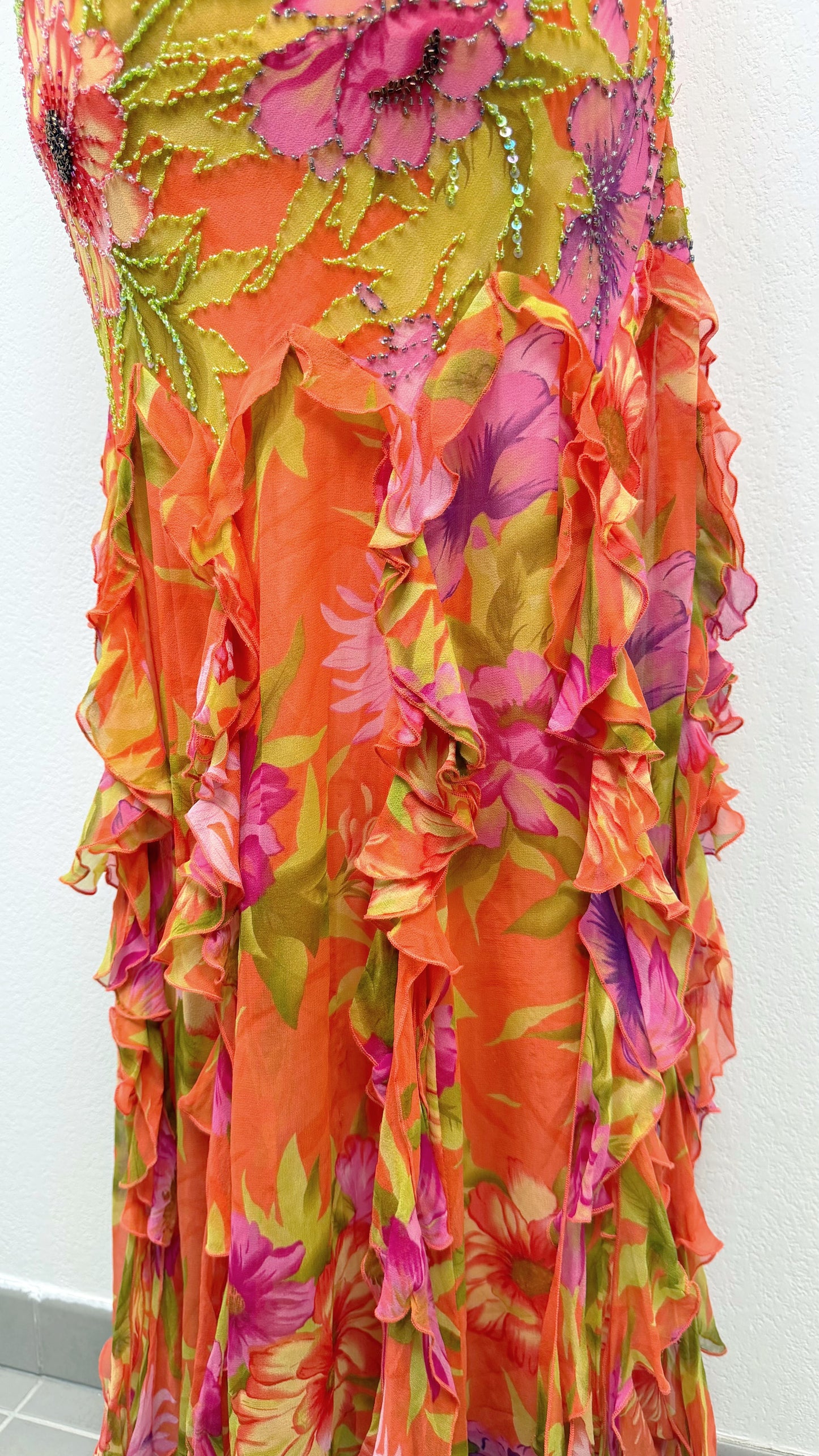 Silk Coral Blossom Couture