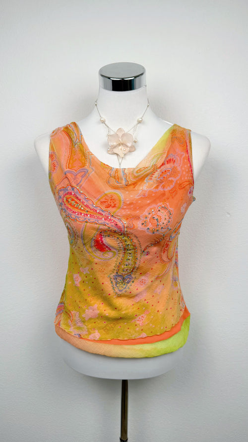 Derhy Sunset Paisley Top
