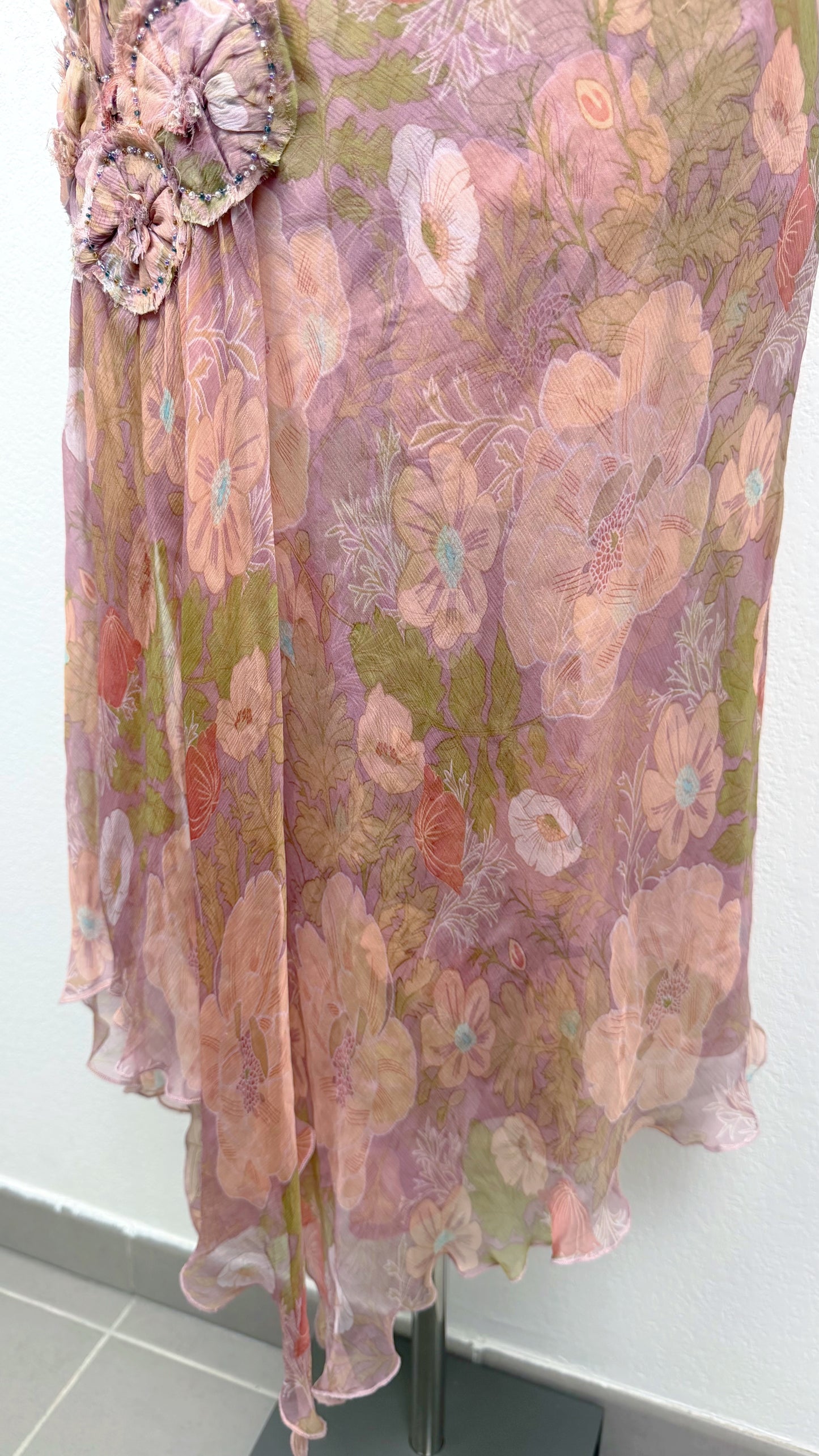 Derhy Enchanted Garden Silk Skirt