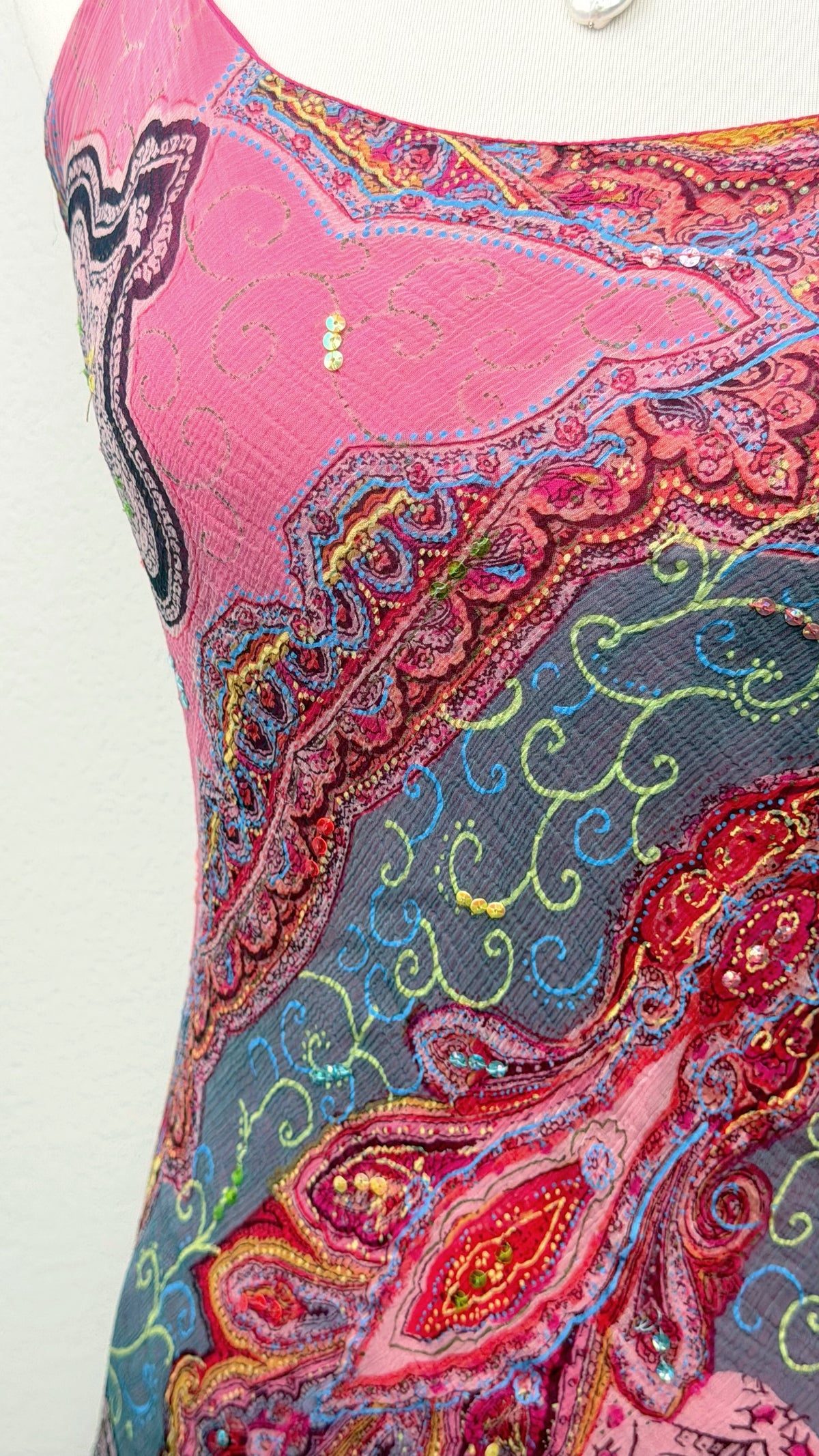 RARE Derhy Paisley Pixie Dress